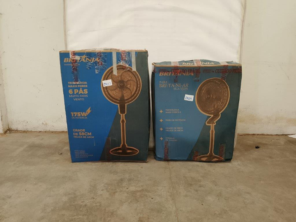 02 Ventiladores de Coluna Britânia