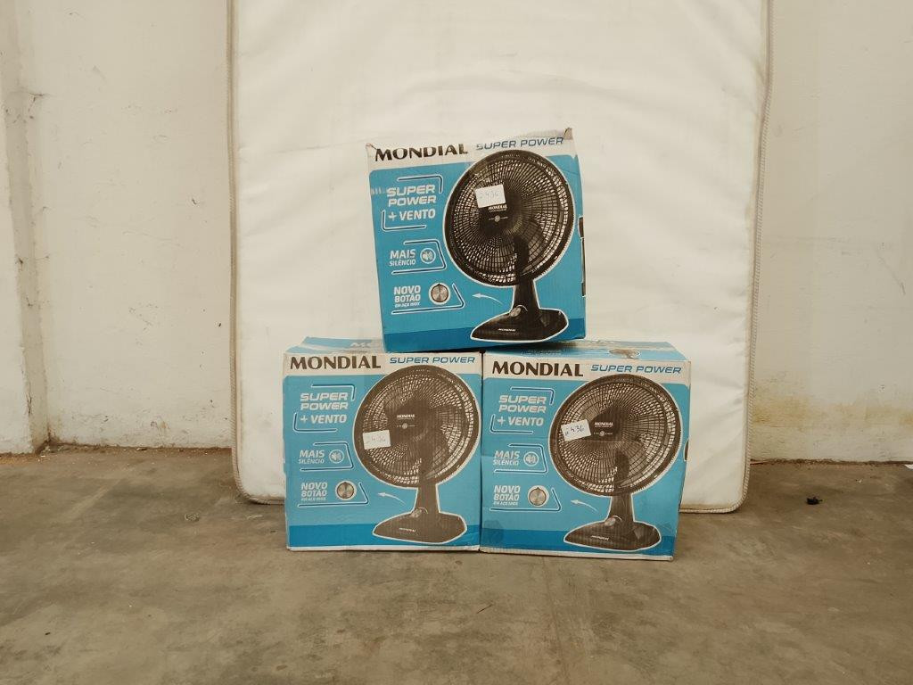 03 Ventiladores de Mesa Mondial