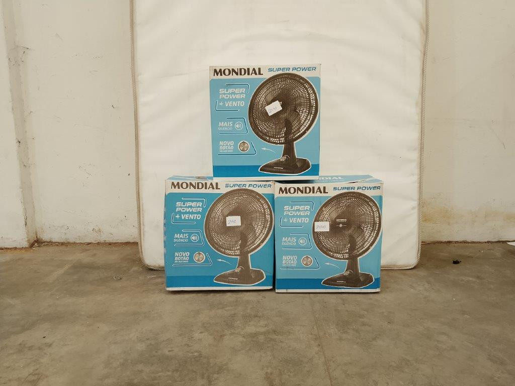 03 Ventiladores de Mesa Mondial