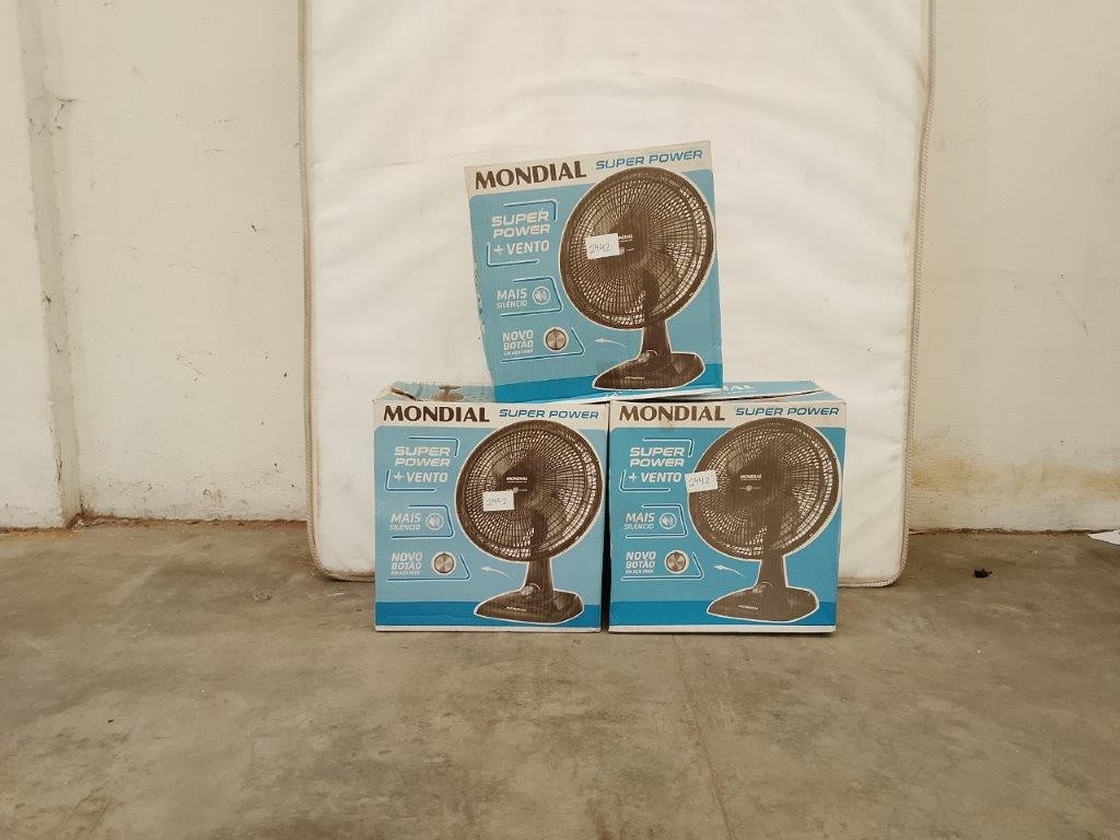03 Ventiladores de Mesa Mondial