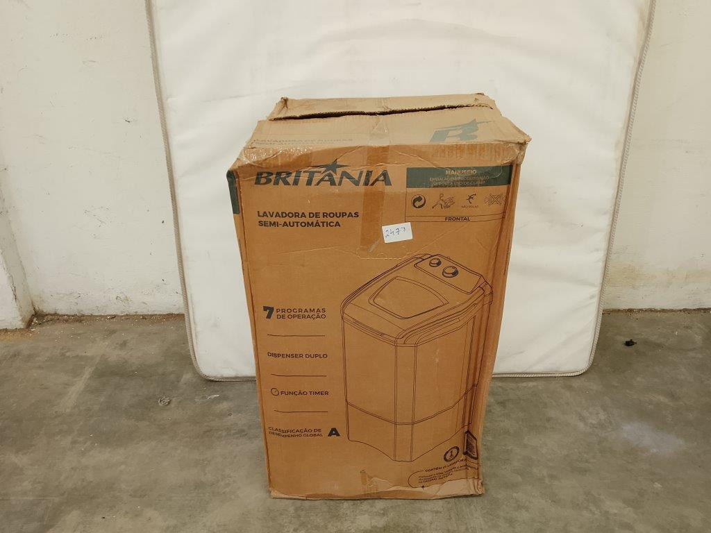 01 Lavadora Semiautomática 10kg Britânia