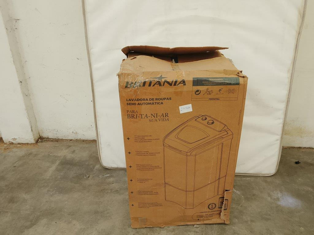 01 Lavadora Semiautomática 10kg Britânia