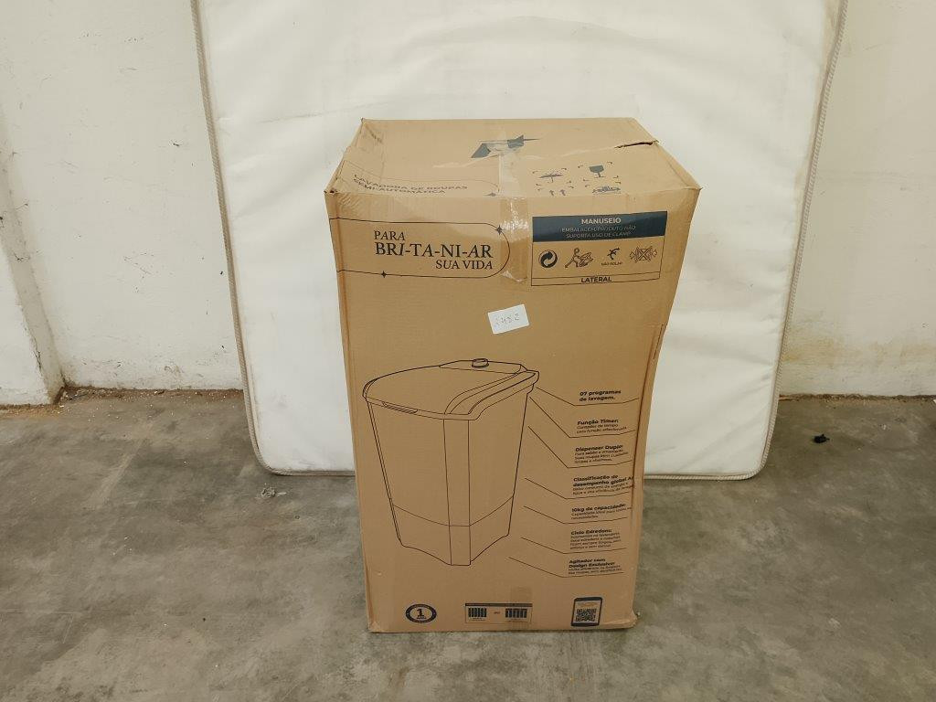 01 Lavadora Semiautomática 10kg Britânia