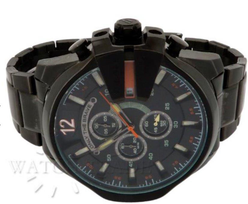 Relógio Diesel Mega Chief DZ4343 – Cronógrafo Preto, 50 mm