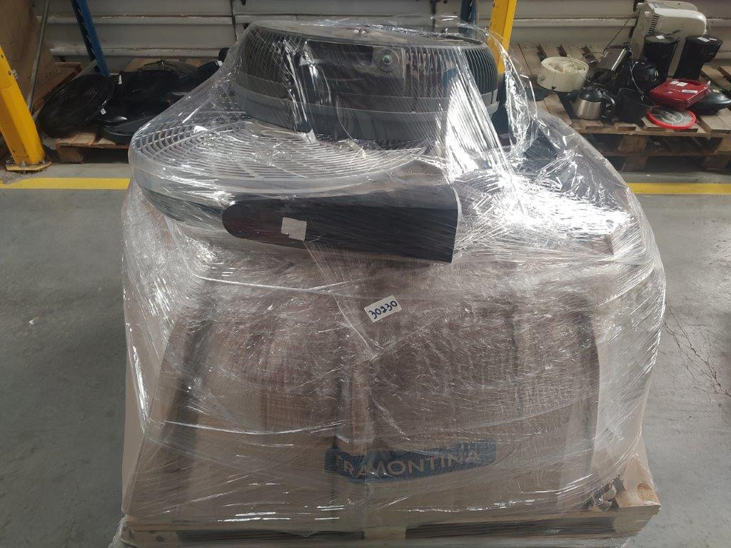 Pallet Fechado com Aproximadamente 64 Itens Diversos