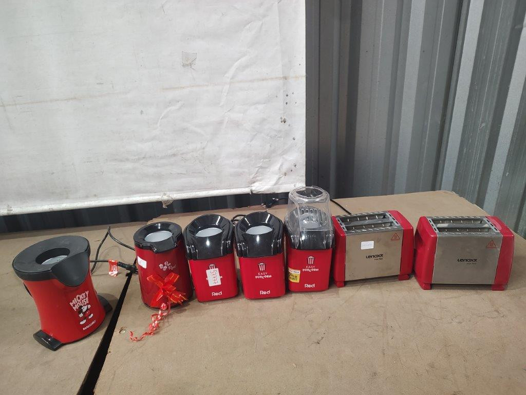 07 Itens Sendo: 05 Pipoqueiras Elétricas + 02 Torradeiras