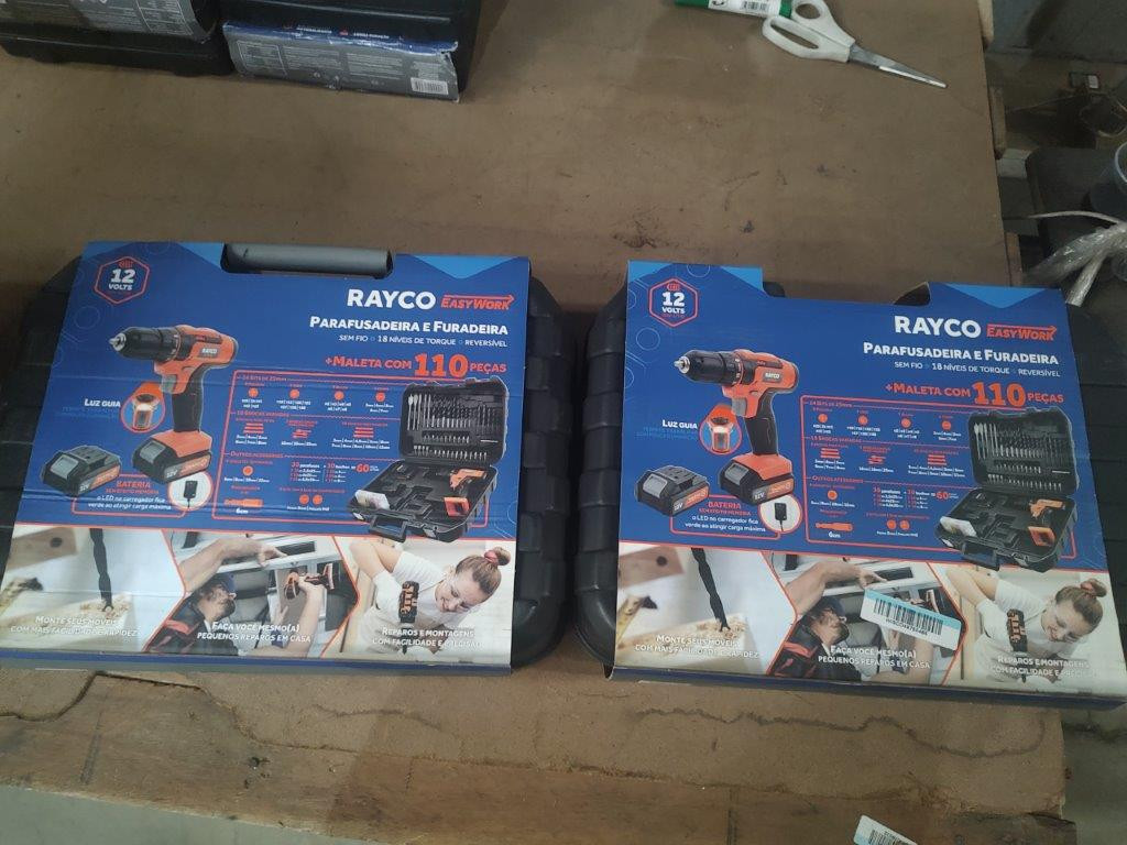 02 Kits Parafusadeira Rayco