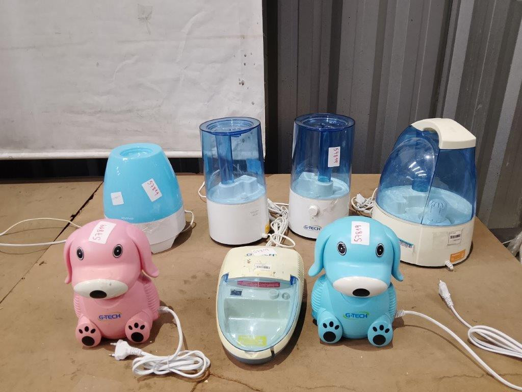 07 Itens Sendo: 04 Umidificadores + 03 Nebulizadores