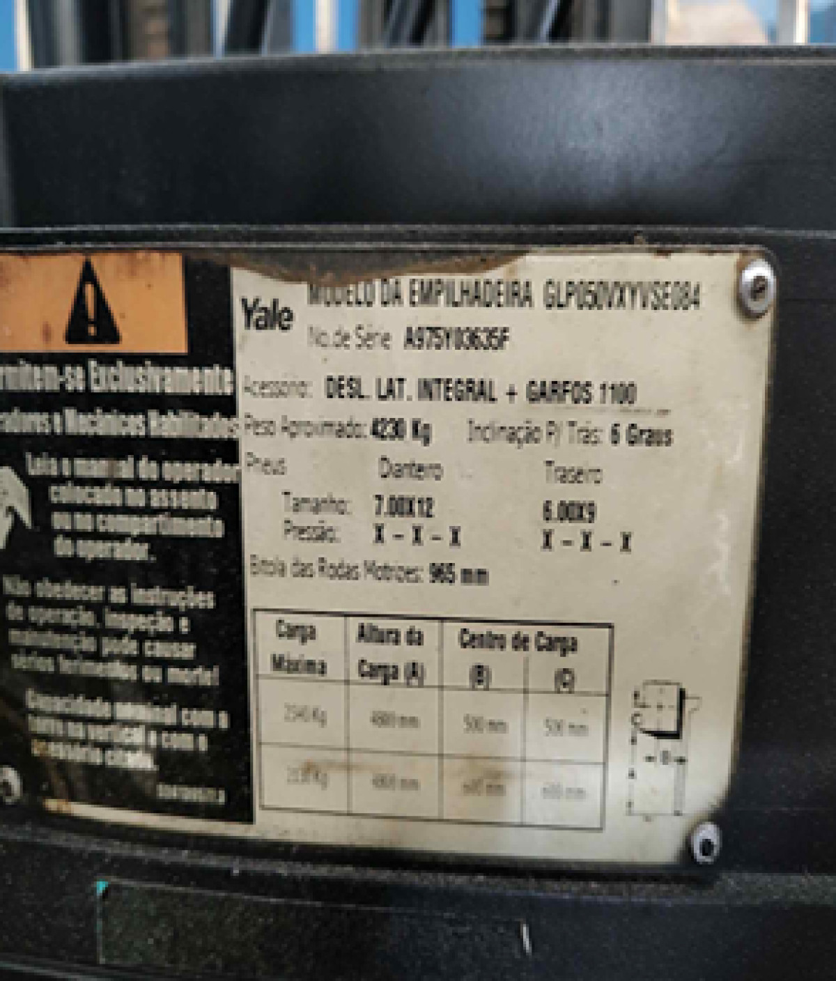 MÁQUINA EMPILHADEIRA - MARCA YALE — foto 2