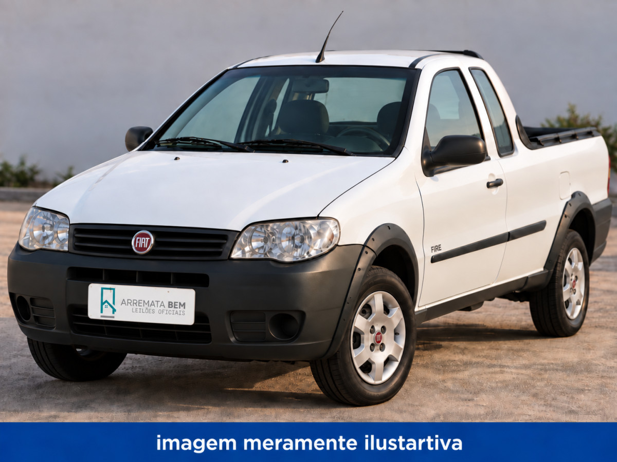Fiat Strada Fire Ce Flex 2007/2008 – Cor Branca