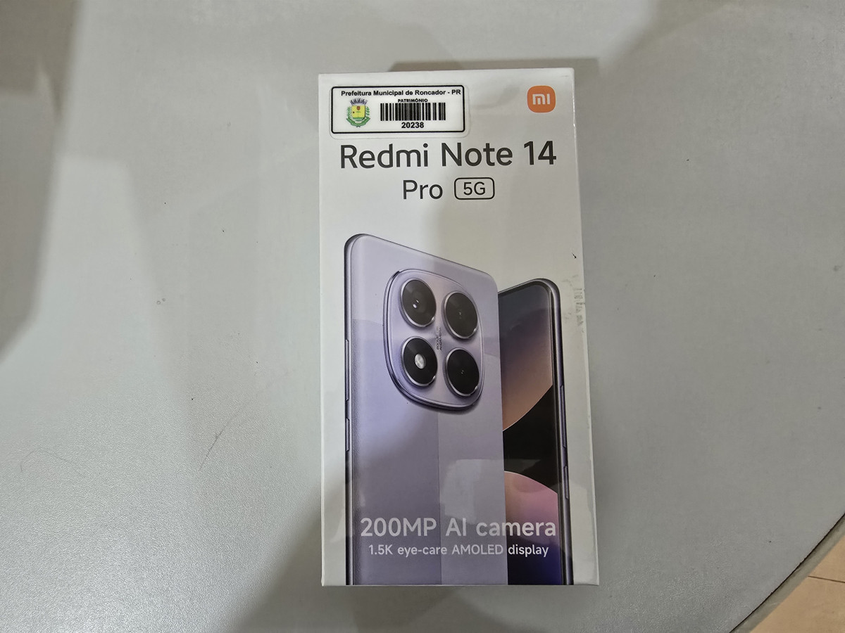 Celular Redmi Note 14Pro 5G – Midnight Black 8GB RAM 256 ROM Patrimonio 20238