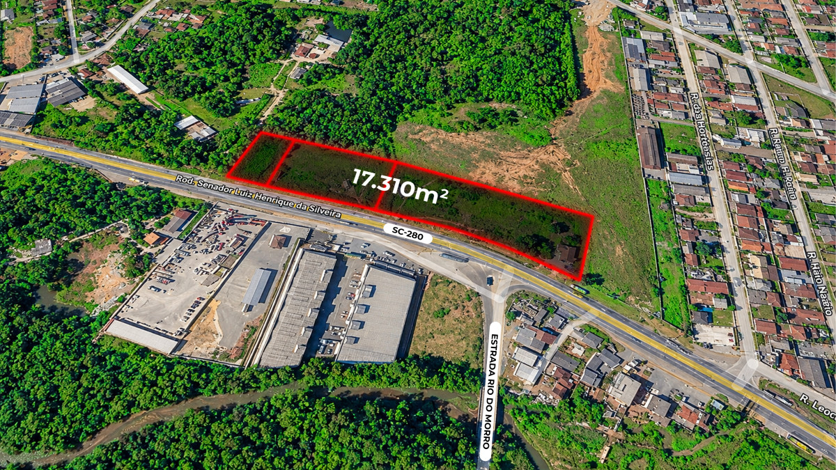 Terreno Residencial / Comercial / Industrial com 17.309,61 m² na SC-280