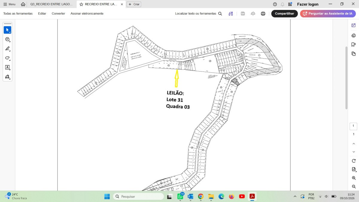DATA DE TERRAS N.º 31, da quadra nº 03