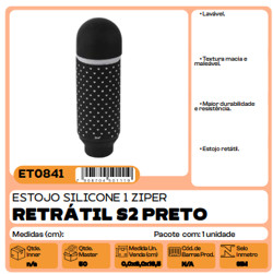 100 ESTOJOS DE SILICONE RETRÁTEIS — foto 1