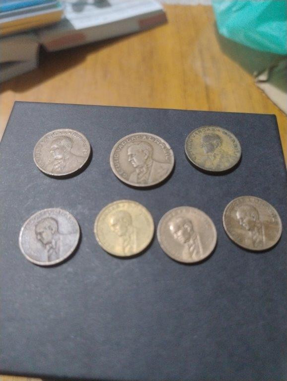 Moedas Série Dutra 1942/43 em Níquel Rosa — foto 1