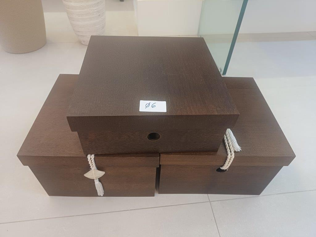 3 Caixas Grande Em Madeira — foto 1