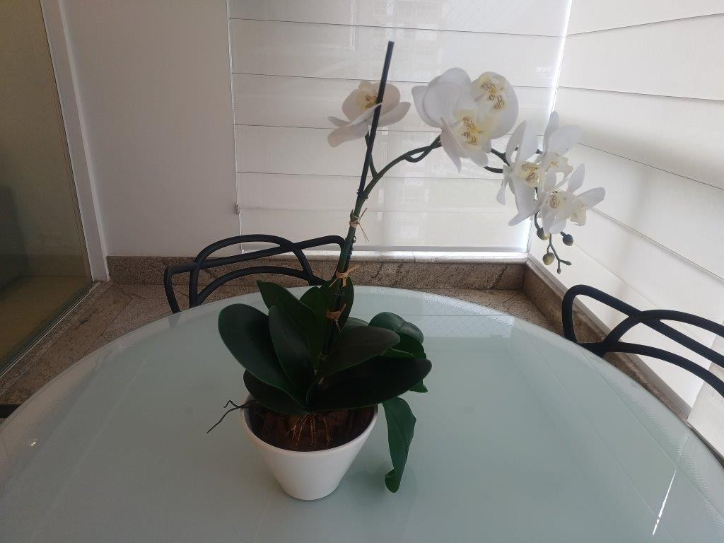 Vaso Decorativo Com Orquídea — foto 1