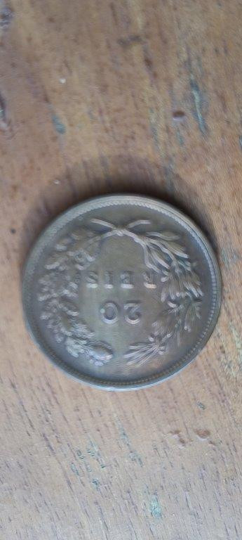 Moeda Portuguesa de Bronze – D. Carlos I, 1892 — foto 2