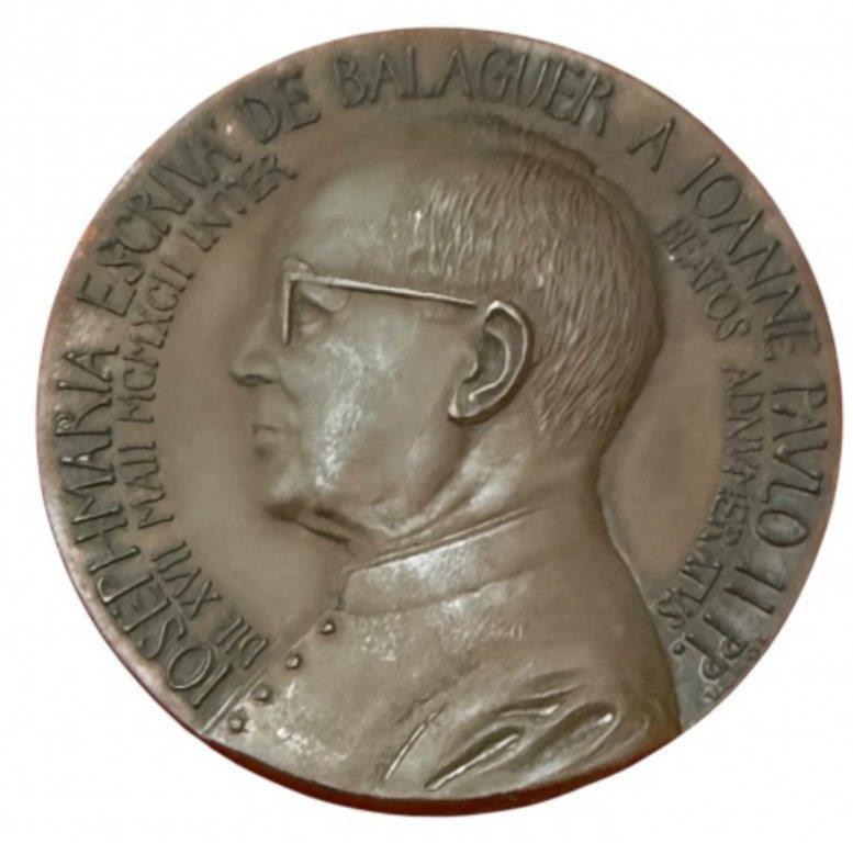 Medalha de Beatificação de São Josemaria – Bronze, 1992 — foto 1