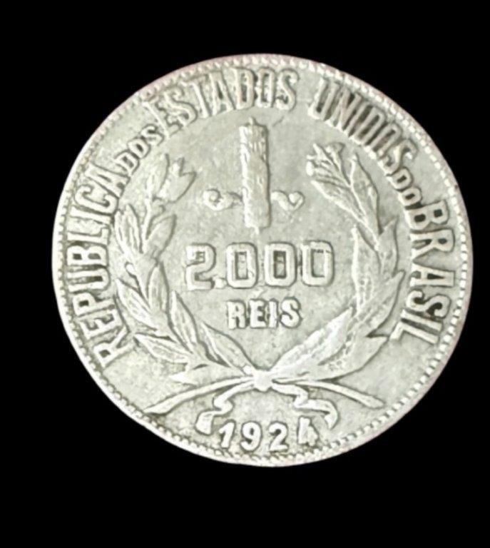 Moeda de Prata 2.000 Réis – Série Mocinha, 1924 — foto 1