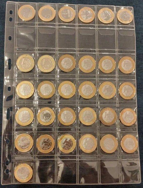Coleção de Moedas de 1 Real Bicolores e Comemorativas — foto 1