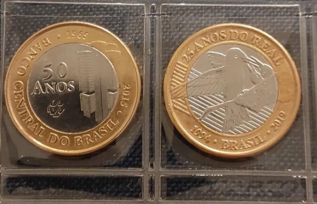 Coleção de Moedas de 1 Real Bicolores e Comemorativas — foto 4