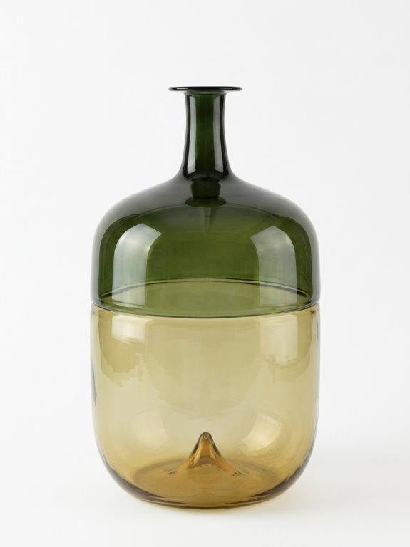 Garrafa Bolle Venini Incalmo Verde e Âmbar – 1994 — foto 2