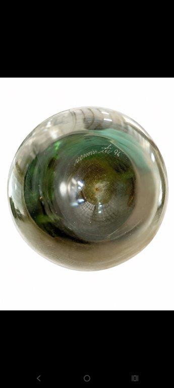Garrafa Bolle Venini Incalmo Verde e Âmbar – 1994 — foto 1