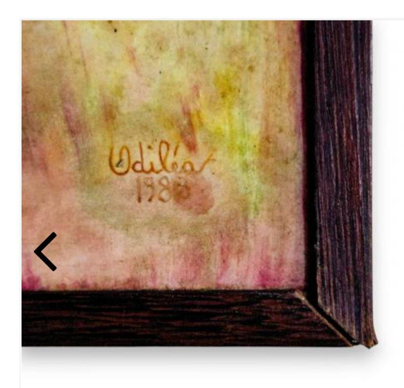 Odiléa Cotecchia – Placa Art Nouveau O Outono, 1983 — foto 2