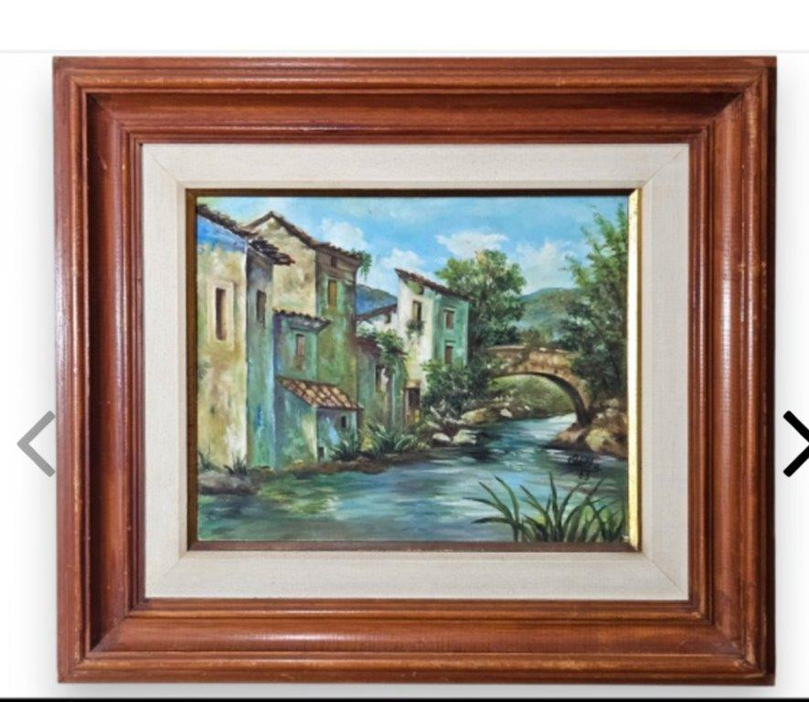 Odiléa Cotecchia – Paisagem com Casario à Beira-Rio, 1983 — foto 1