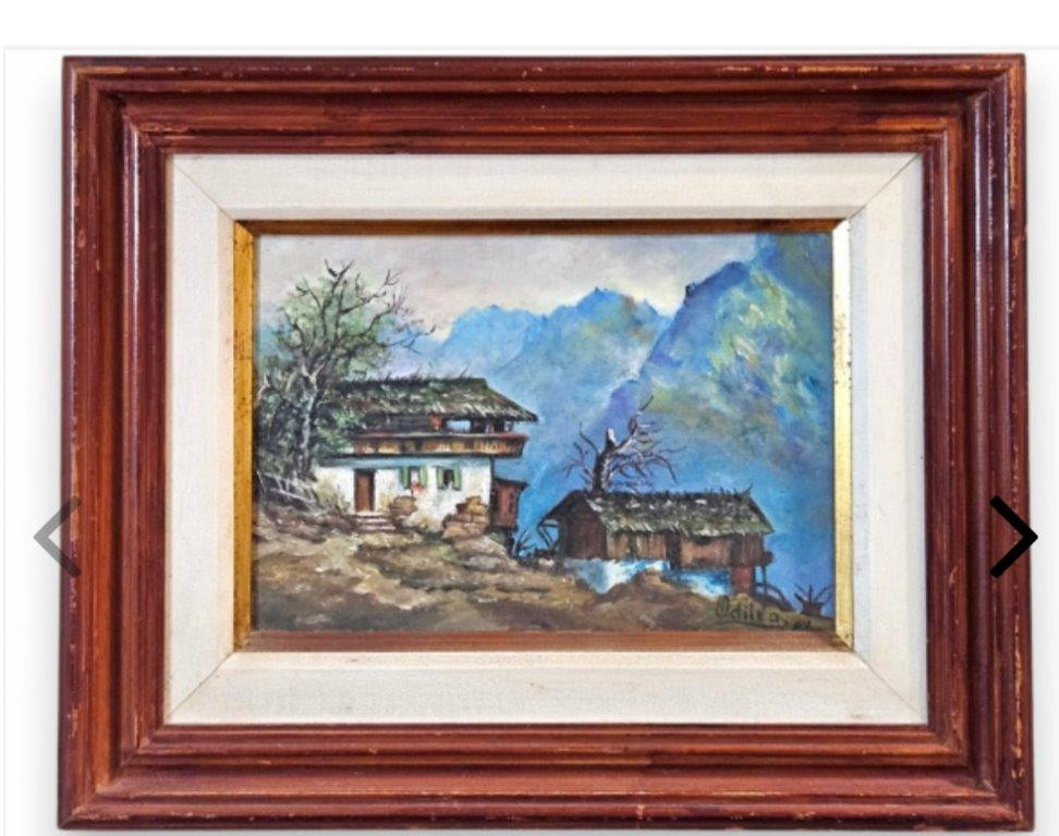 Odiléa Cotecchia – Paisagem com Chalés e Montanhas — foto 2