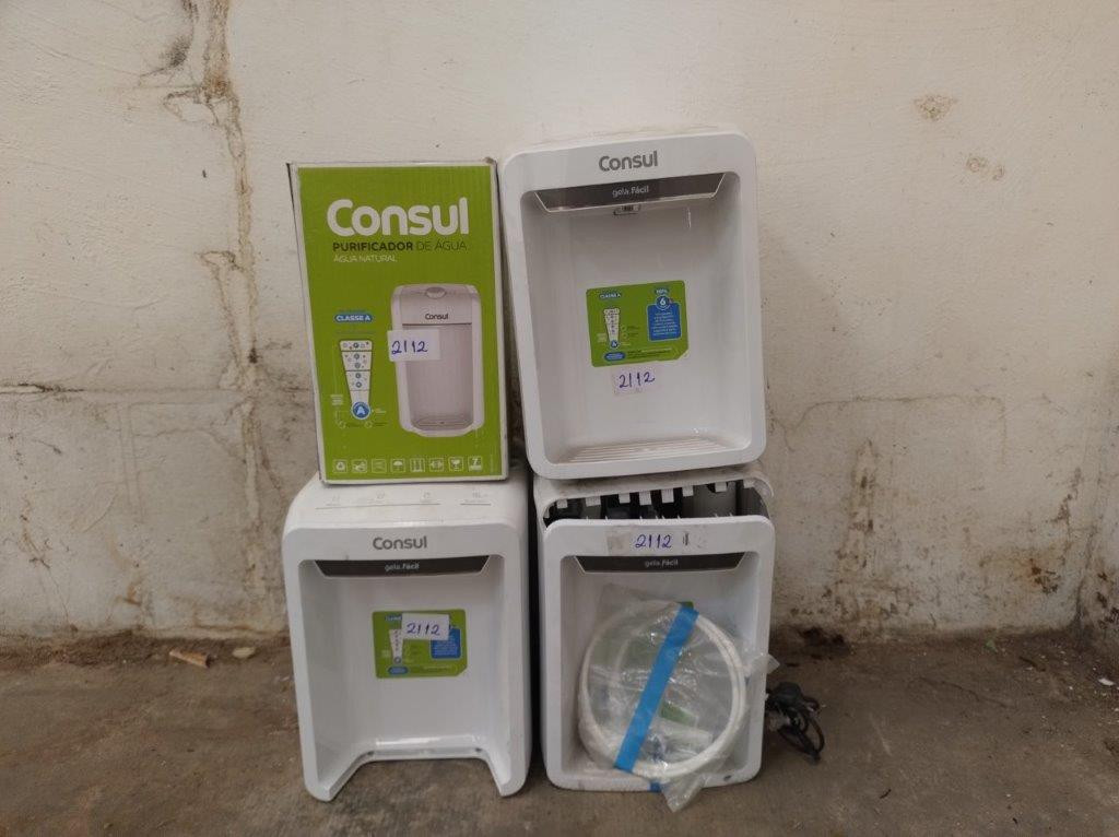 04 ITENS SENDO: 01 PURIFICADOR DE ÁGUA + 03 BEBEDOUROS — foto 1