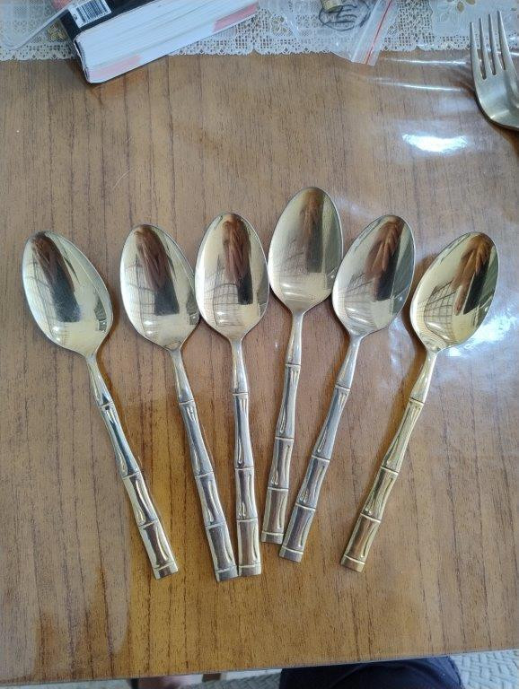Faqueiro Bambu Dourado Japonês – 30 Peças — foto 2