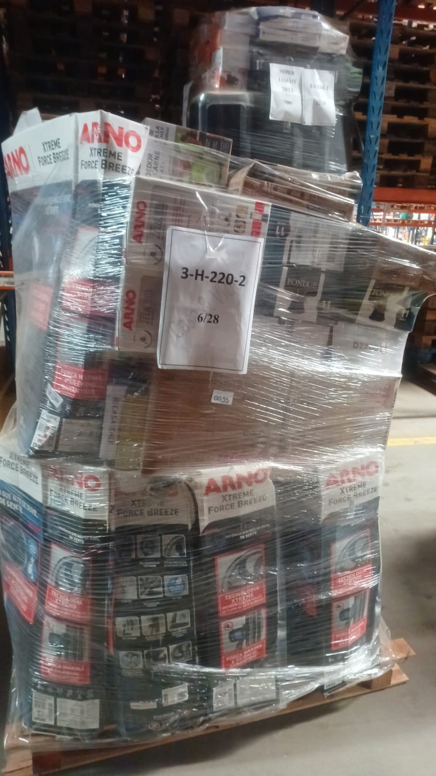 PALLET FECHADO COM APROXIMADAMENTE 100 ITENS — foto 2