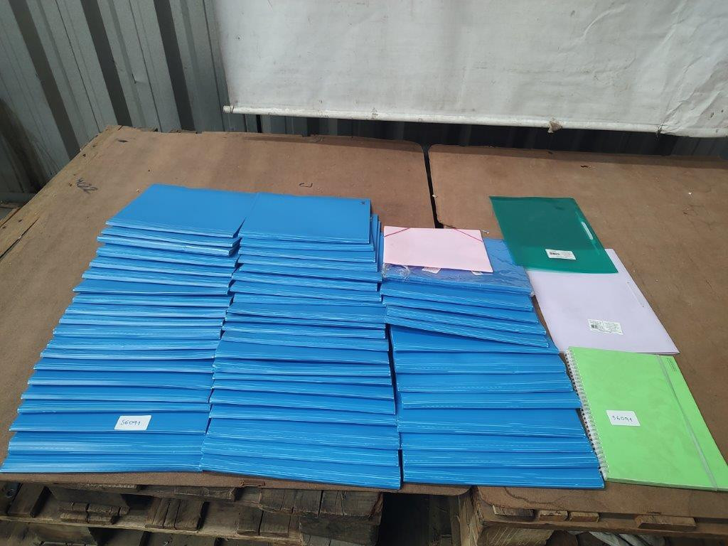 58 ITENS SENDO: 57 PASTAS + 01 CADERNO — foto 1