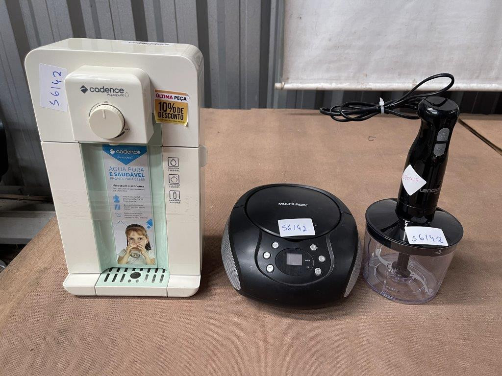 03 ITENS SENDO: 01 MIXER + 01 PURIFICADOR DE ÁGUA + 01 RÁDIO — foto 1