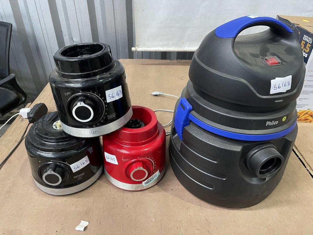 04 ITENS SENDO: 01 MOTOR DE MULTIPROCESSADOR + 01 ASPIRADOR + 02 MOTORES DE LIQUIDIFICADOR — foto 1