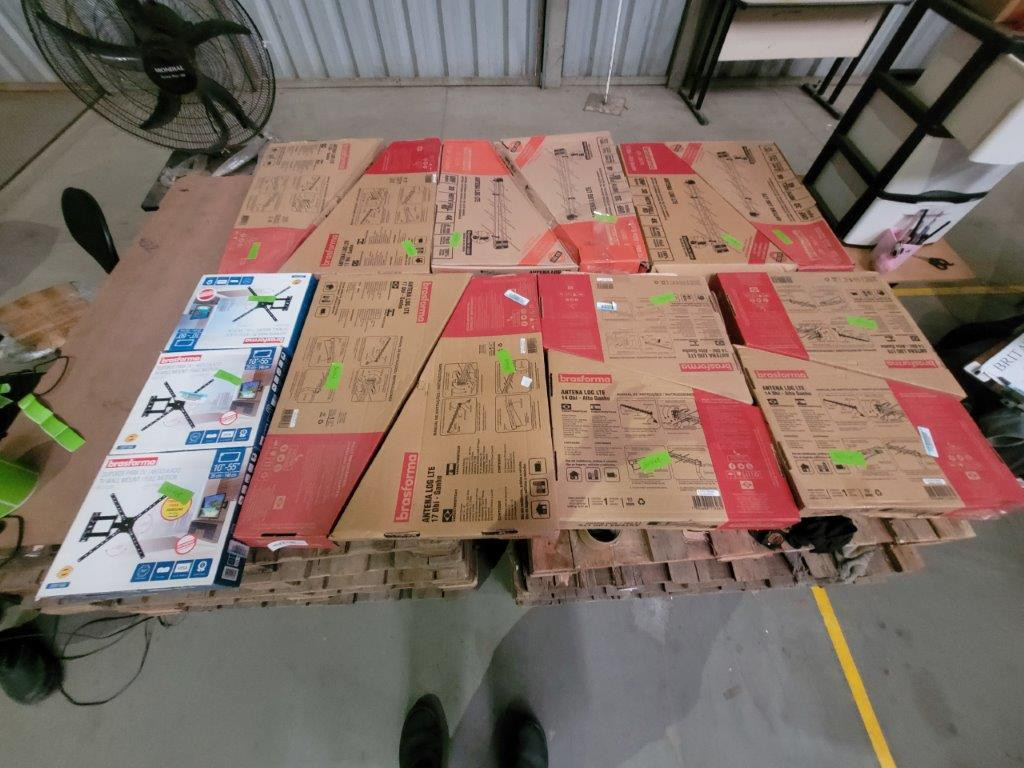 15 ITENS SENDO: 12 ANTENAS + 03 SUPORTE ARTICS — foto 1