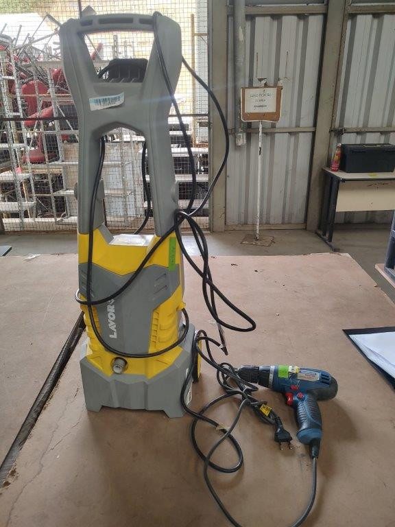02 ITENS SENDO: 01 FURADEIRA + 01 LAVADORA A PRESSÃO — foto 1