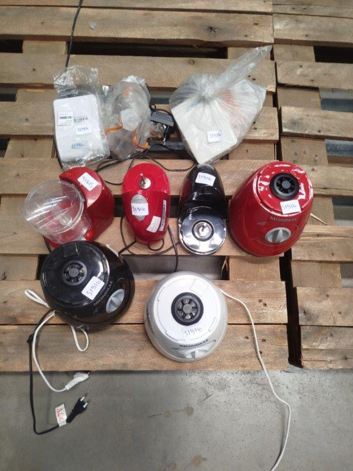 08 ITENS SENDO: 03 MOTORES DE LIQUIDIFICADOR + 03 MOTORES DE MINIPROCESSADOR + 02 NEBULIZADORES — foto 1
