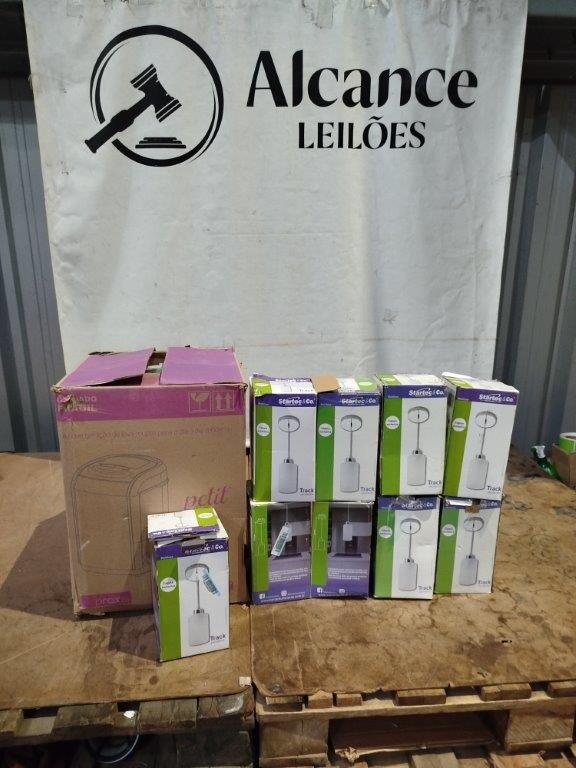 10 ITENS SENDO: 01 LAVADORA 1,2KG + 09 LUMINARIAS — foto 1