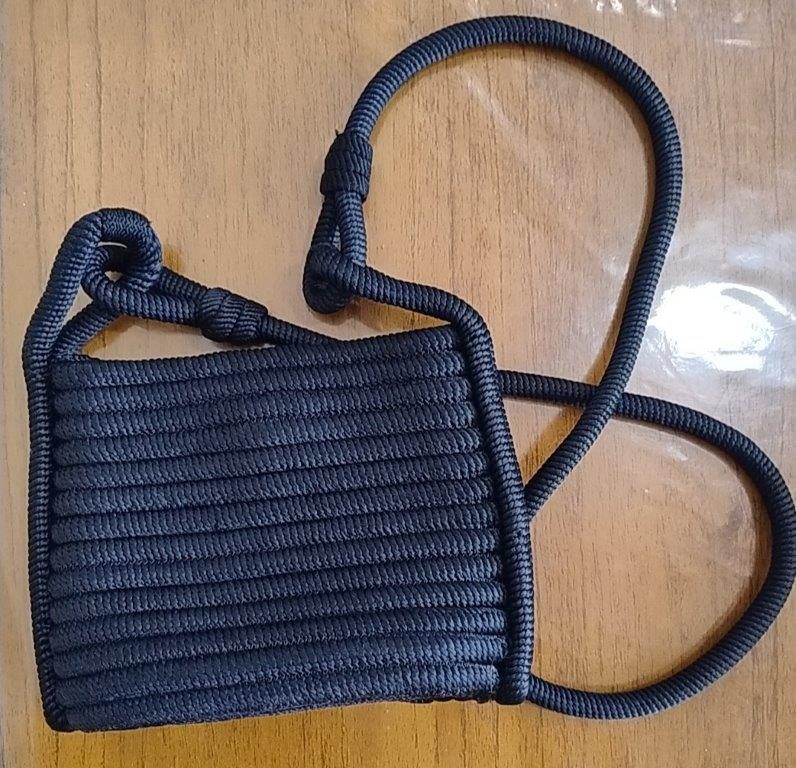 Bolsa Nina Ricci Vintage Anos 1980 em Passamanaria – Preta — foto 1