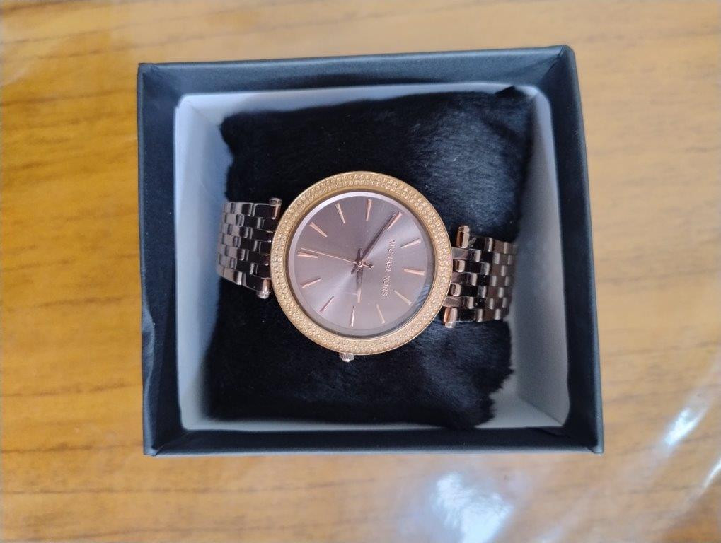 Relógio Feminino Michael Kors Darci MK3416 – Chocolate com Cristais — foto 1