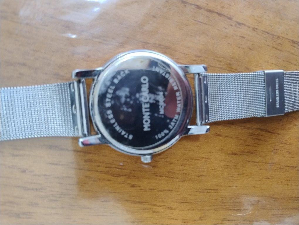 Relógio Monte Carlo MCM04 Silver & Black – Pulseira Mesh — foto 3