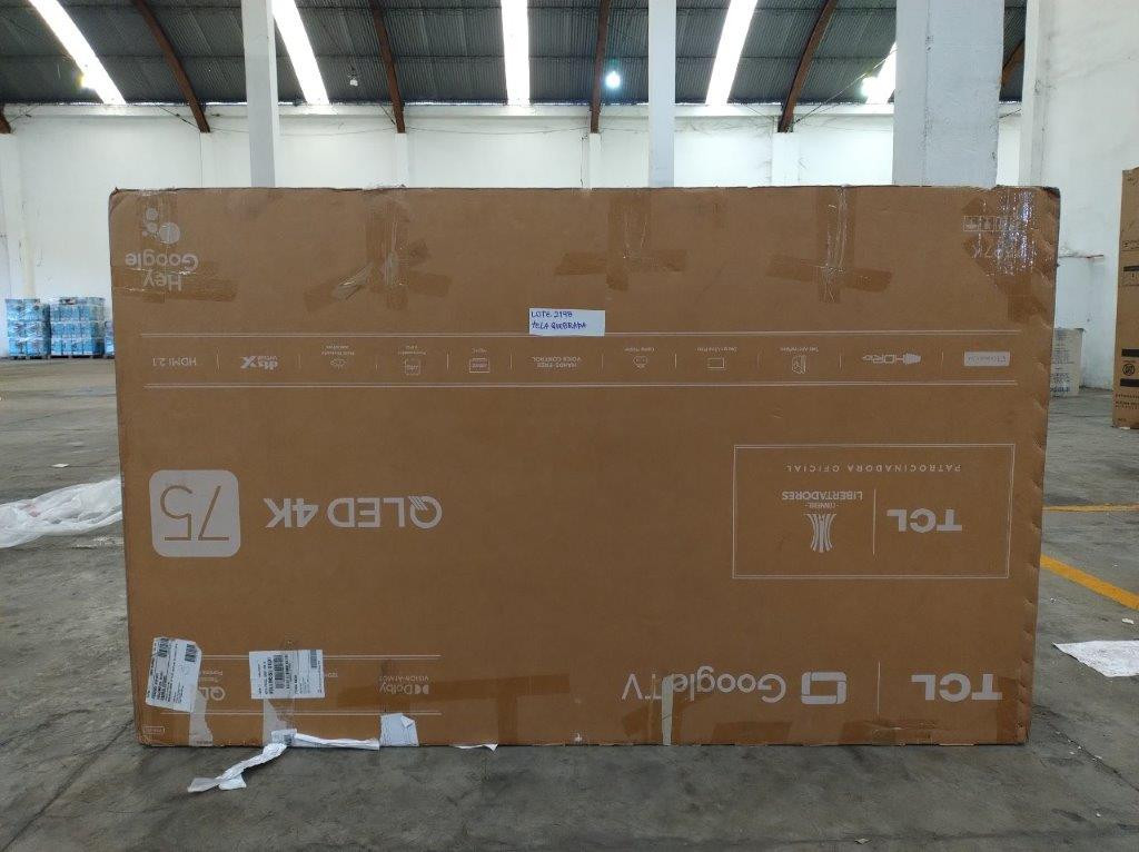 01 Smart Tv 75" - Podendo Conter Tela Trincada