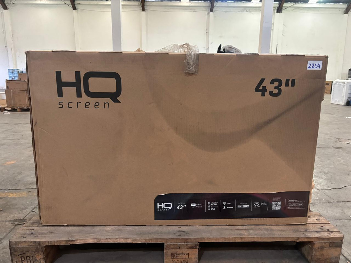 01 Smart Tv 43" - Podendo Conter Tela Trincada