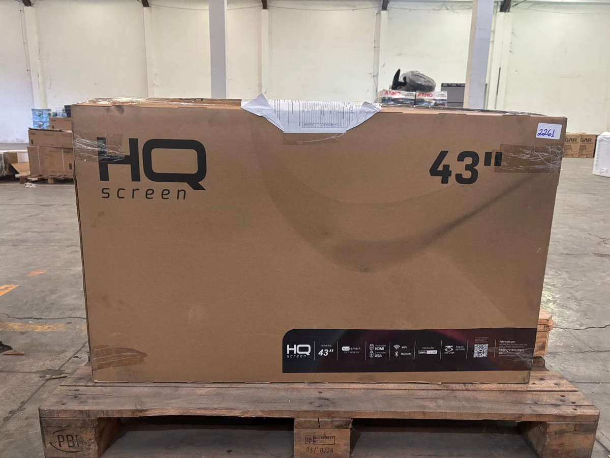 01 Smart Tv 43" - Podendo Conter Tela Trincada