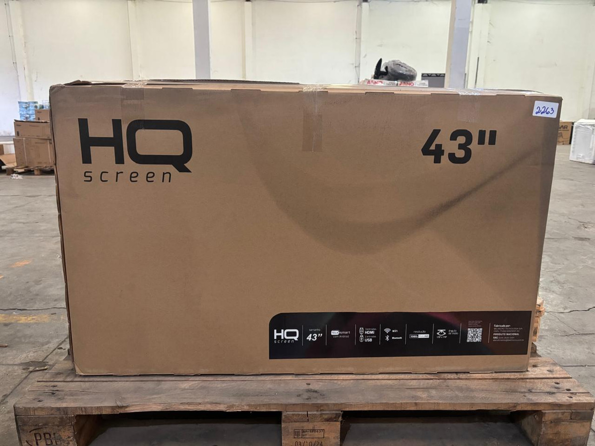 01 Smart Tv 43" - Podendo Conter Tela Trincada