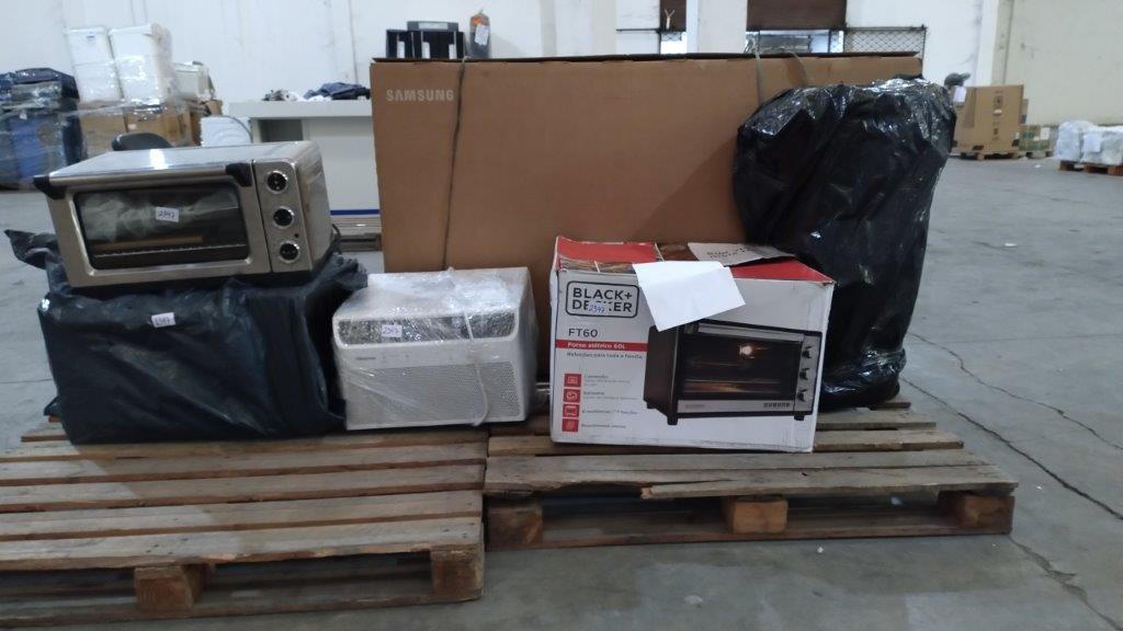 06 Itens Sendo: 01 Smart Tv + 01 Caixa Amplificada + 01 Ar-Condicionado + 03 Fornos Elétricos