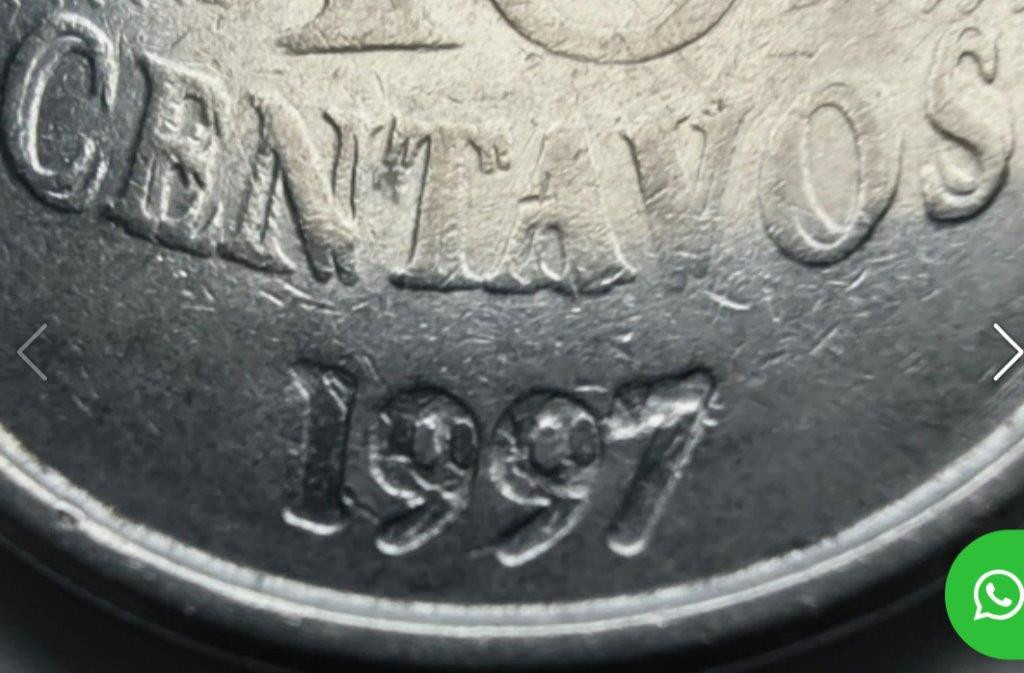 10 Centavos 1997 – Centavos Duplo – Soberba